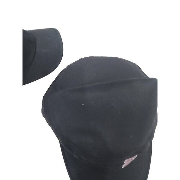 Bling Purple Paw Black Hat Military Cap Cotton NWOT Women's Adjustable - Picture 5 of 10